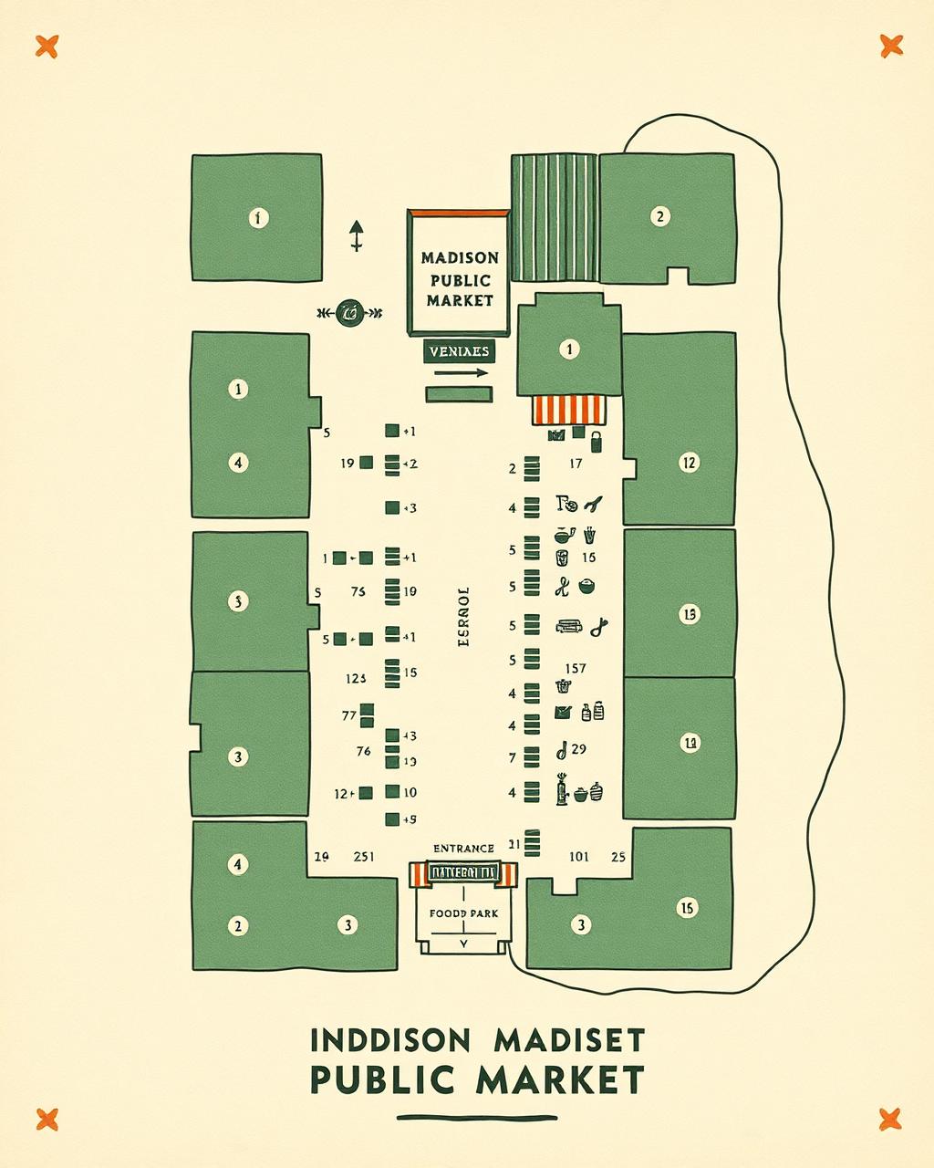 Madison Public Market vendor map